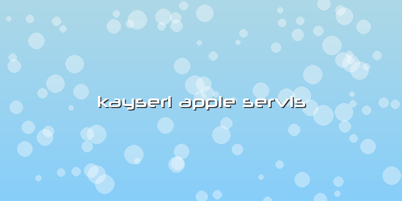 Kayseri Apple Servis